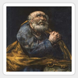 The Repentant St. Peter by Francisco Goya Magnet